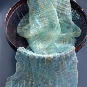 Scarf - made of raw silk. New without tags.